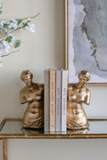 Venus de Milo Bookends with Gold Finish - Set of 2