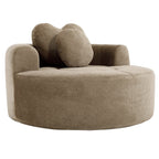 Round Sofa Bed with Memory Foam Sectional Couch