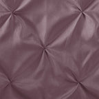 Tufted Semi-Sheer Shower Curtain with Textured Tufting - Soft Plum