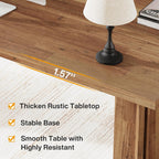 Vintage Executive Desk with Thickened Tabletop – Light Brown or Dark Brown