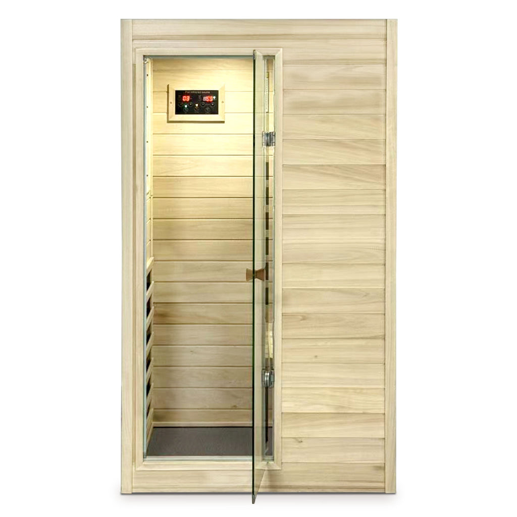 Far Infrared Sauna Room with Digital Controls - European Aspen