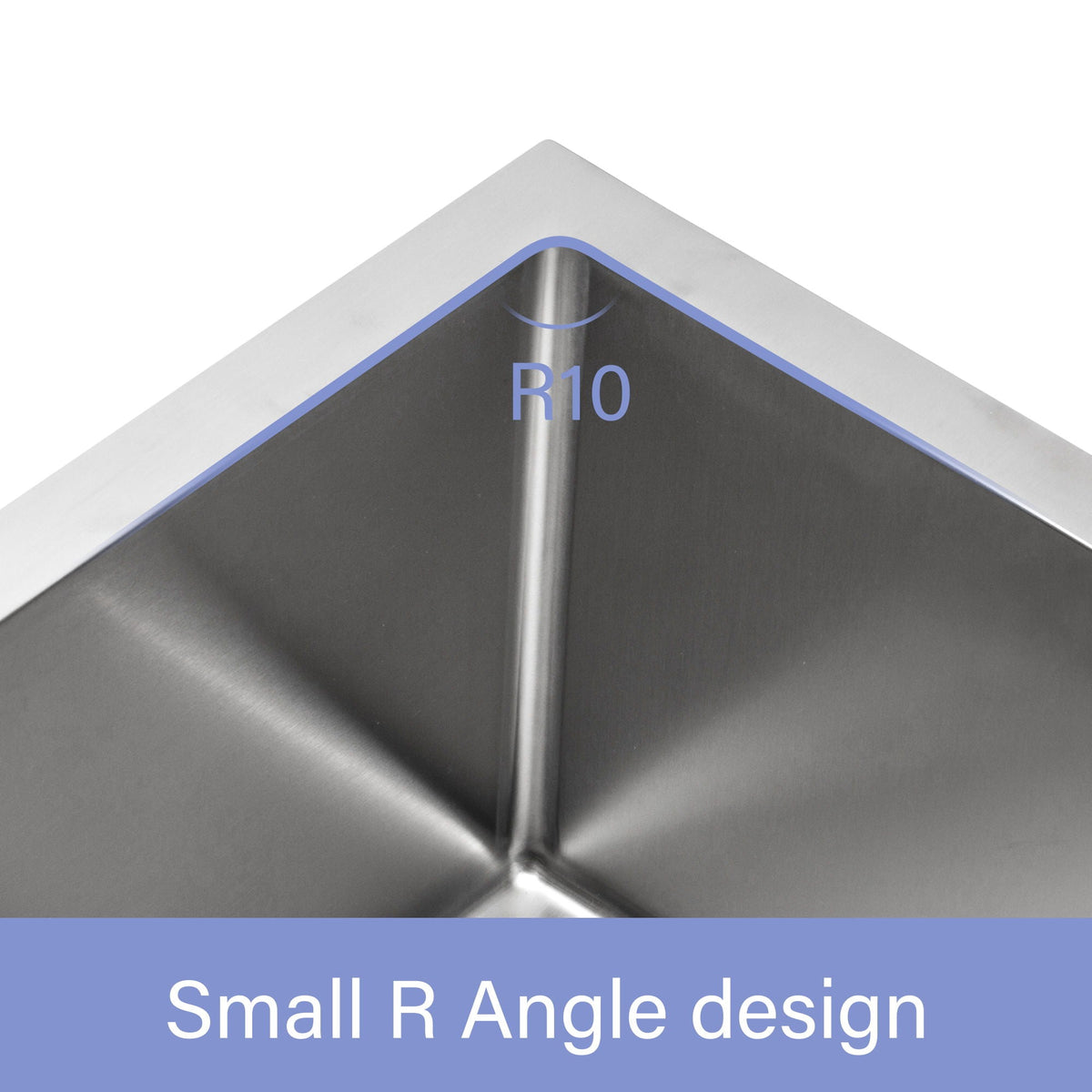 Modern Undermount Stainless Steel Kitchen Sink 16 Gauge, Deep Single Bowl - Gray