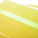 2-Piece Polycarbonate Spinner Wheel Luggage Set with Lock - Green & Yellow