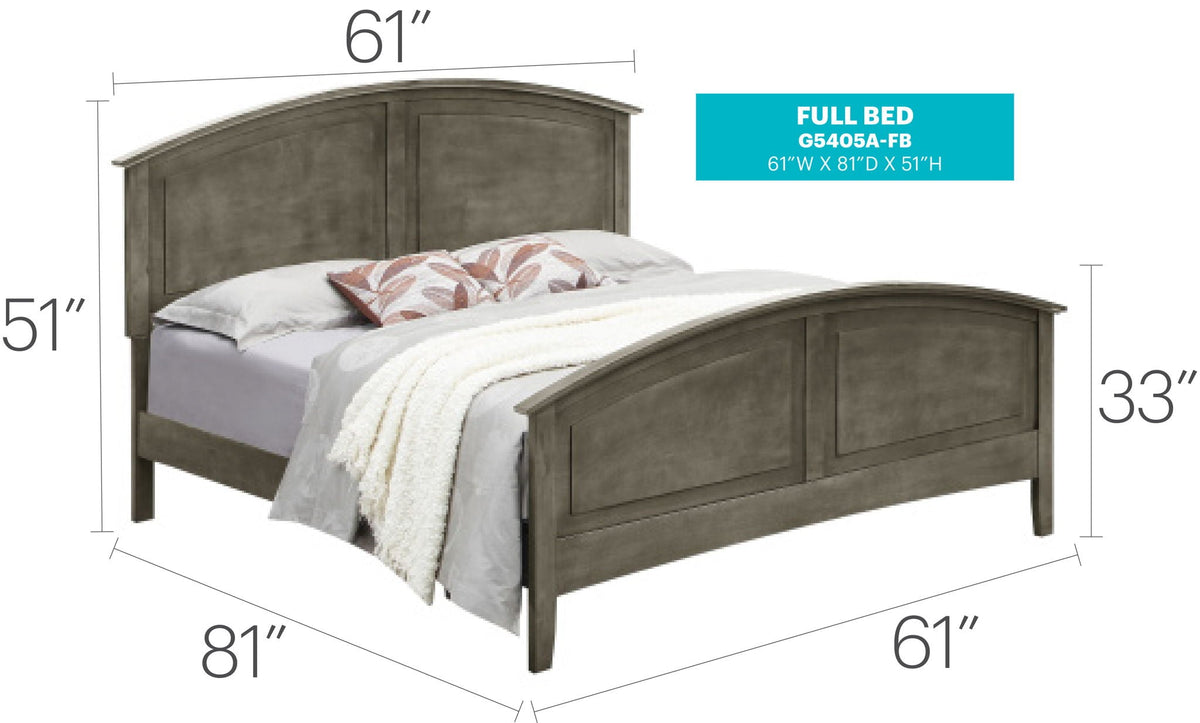Elegant Panel Bed with Real Wood Veneers - Multiple Colors
