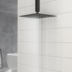 10" Square Rainfall Shower Head with 360° Adjustability – Multiple Colors