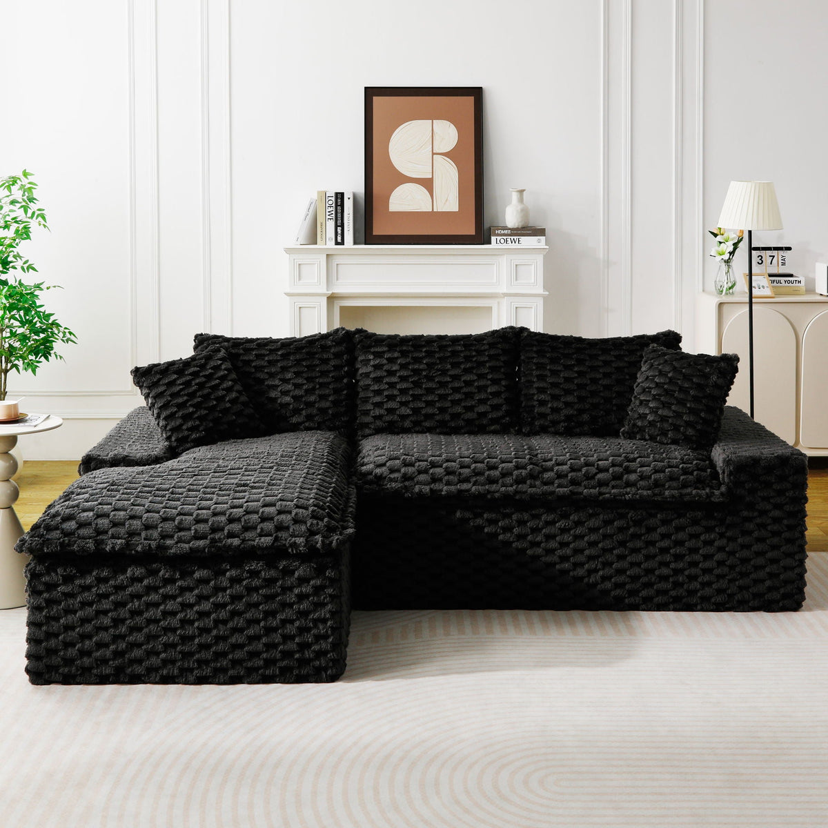 Convertible Modular Sectional Sofa with Twin Seat and Chaise - Multiple Colors