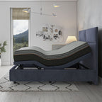 Copper Hybrid Mattress with Cooling Memory Foam and Supportive Coil System - Gray