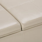 Avalon Upholstered Storage Ottoman with Flip-Over Serving Trays - Multiple Colors