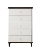 Carena Chest with Drawer Storage - White / Walnut