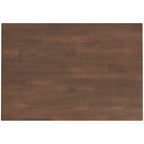 Rectangular Modern Dining Table with Solid Wood Construction – Dark Brown or White