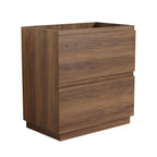 Modern Freestanding Bathroom Vanity Cabinet with Double Drawer - Light Brown or Dark Brown