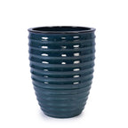 White Flowerpot Planter with Durable Construction - White