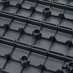 Durable Plastic Interlocking Deck Tiles with Waterproof Design - Dark Gray or Brown
