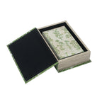 Rustic Floral Decorative Book Boxes with Hidden Storage - Set of 2