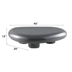 Gray Coffee Table with High Gloss Finish - Charlene