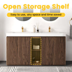 Walnut Brown GALAN 60F Winston Bathroom Vanity with Modern Functionality