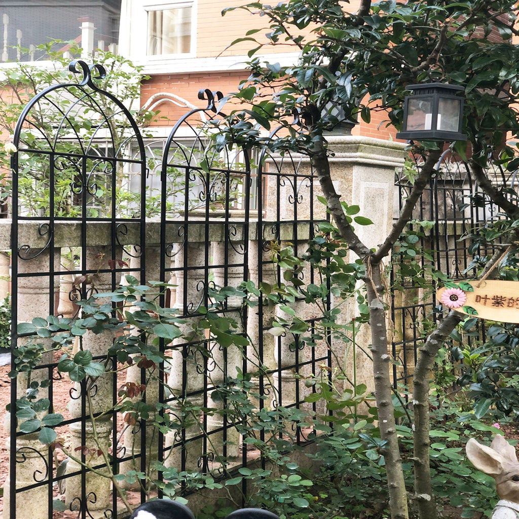 Metal Garden Rustproof Trellis for Climbing Plants – Outdoor Flower Support