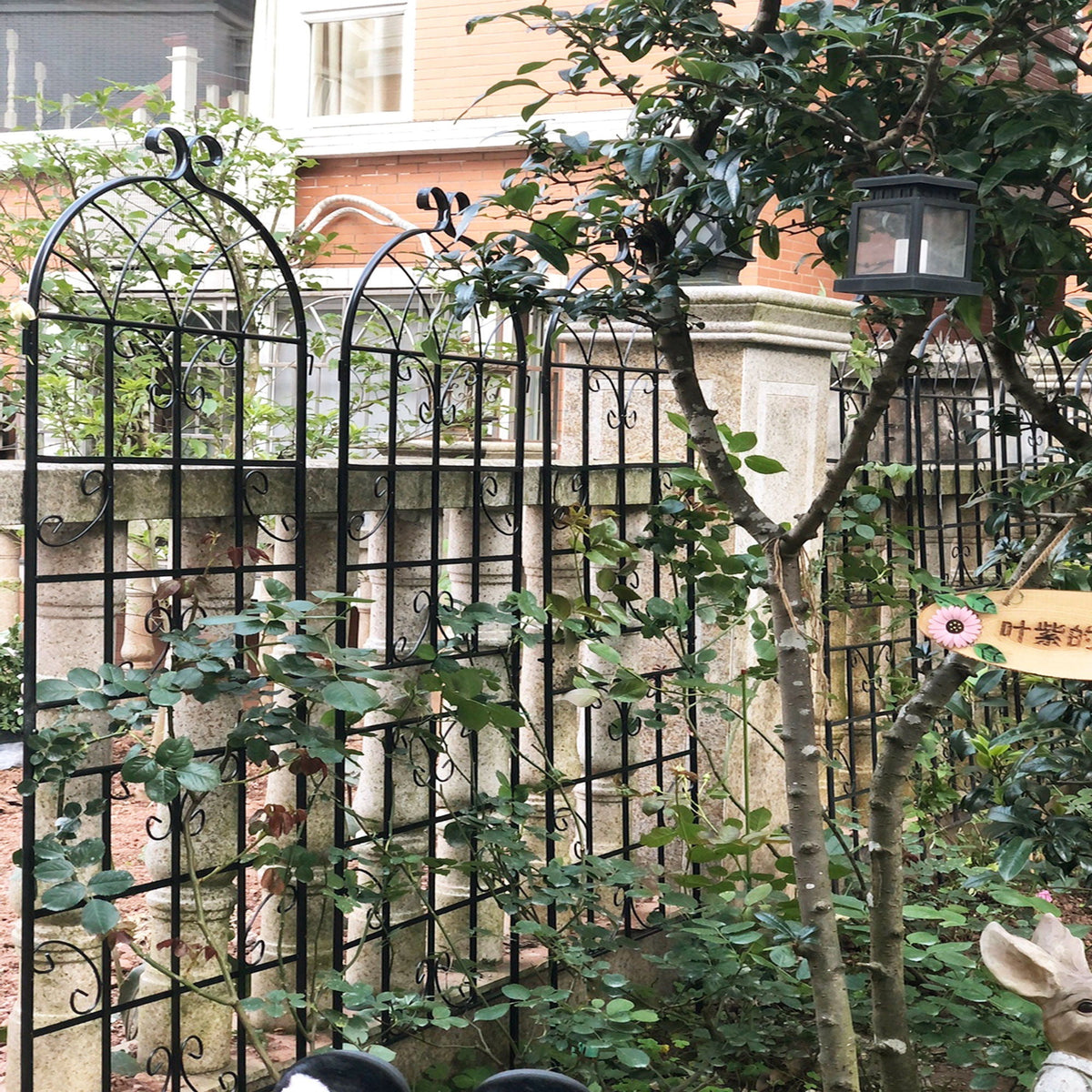 Metal Garden Rustproof Trellis for Climbing Plants – Outdoor Flower Support