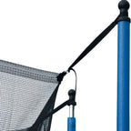 14Ft Trampoline with Basketball Hoop and Ladder - Blue