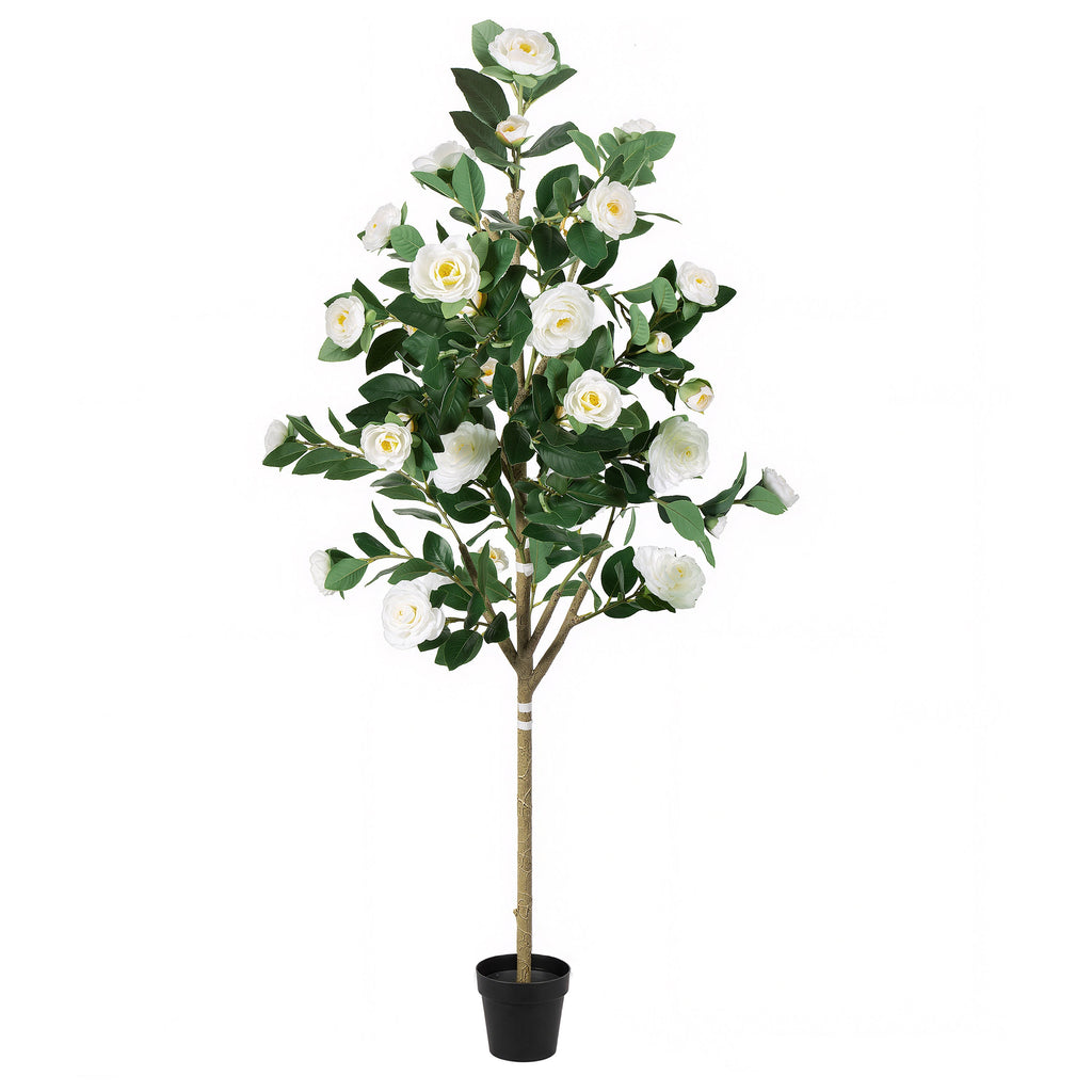 Artificial Camellia Tree - 5FT Faux Indoor Plant