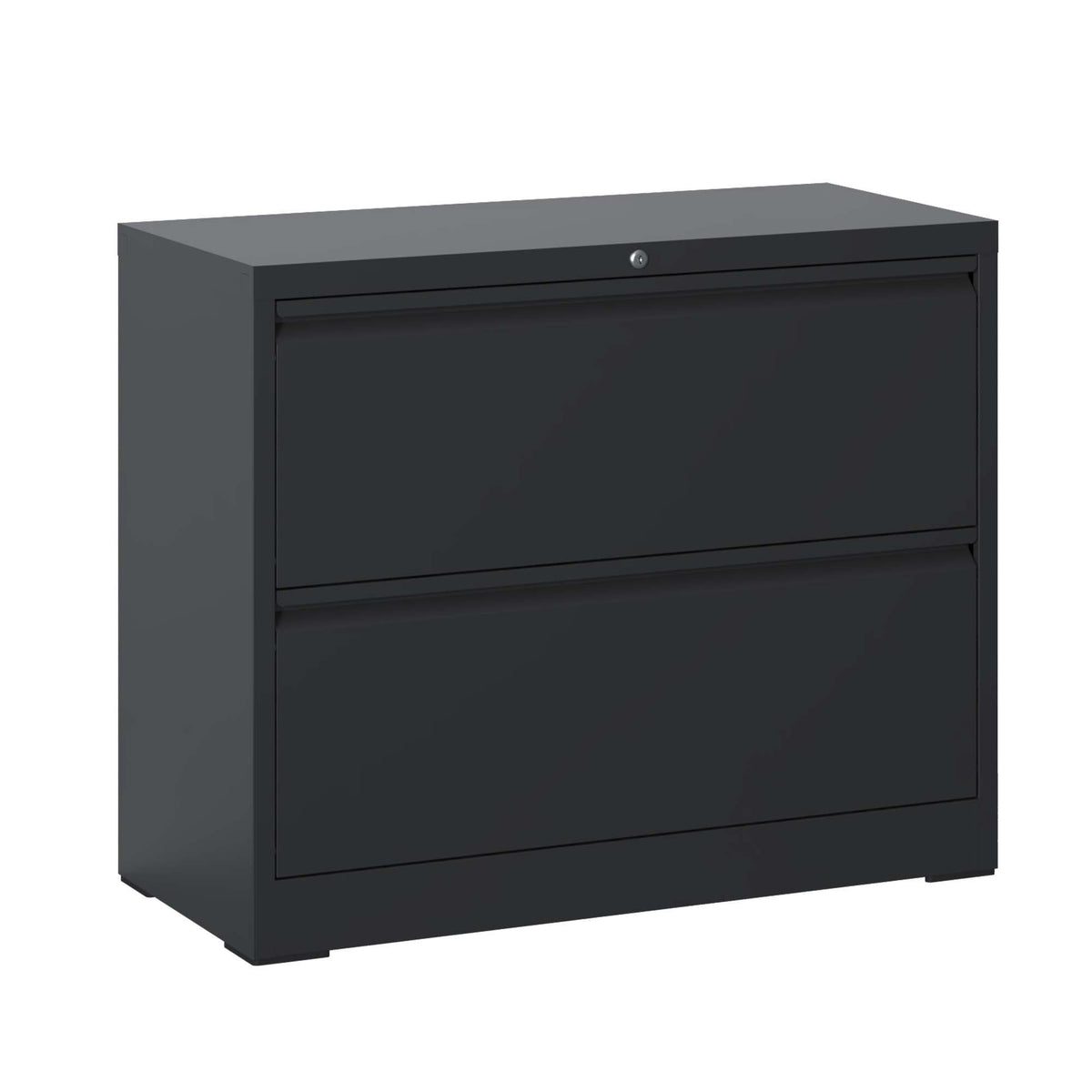 Premium Drawer Metal Lateral File Cabinet with Lock - Black or White
