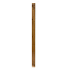 Rectangle Wood Farmhouse Wall Mirror with Reinforced Hanging Hook - Brown