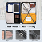 Expandable 2 Piece Luggage Set with TSA Lock and Spinner Wheels - Multiple Colors