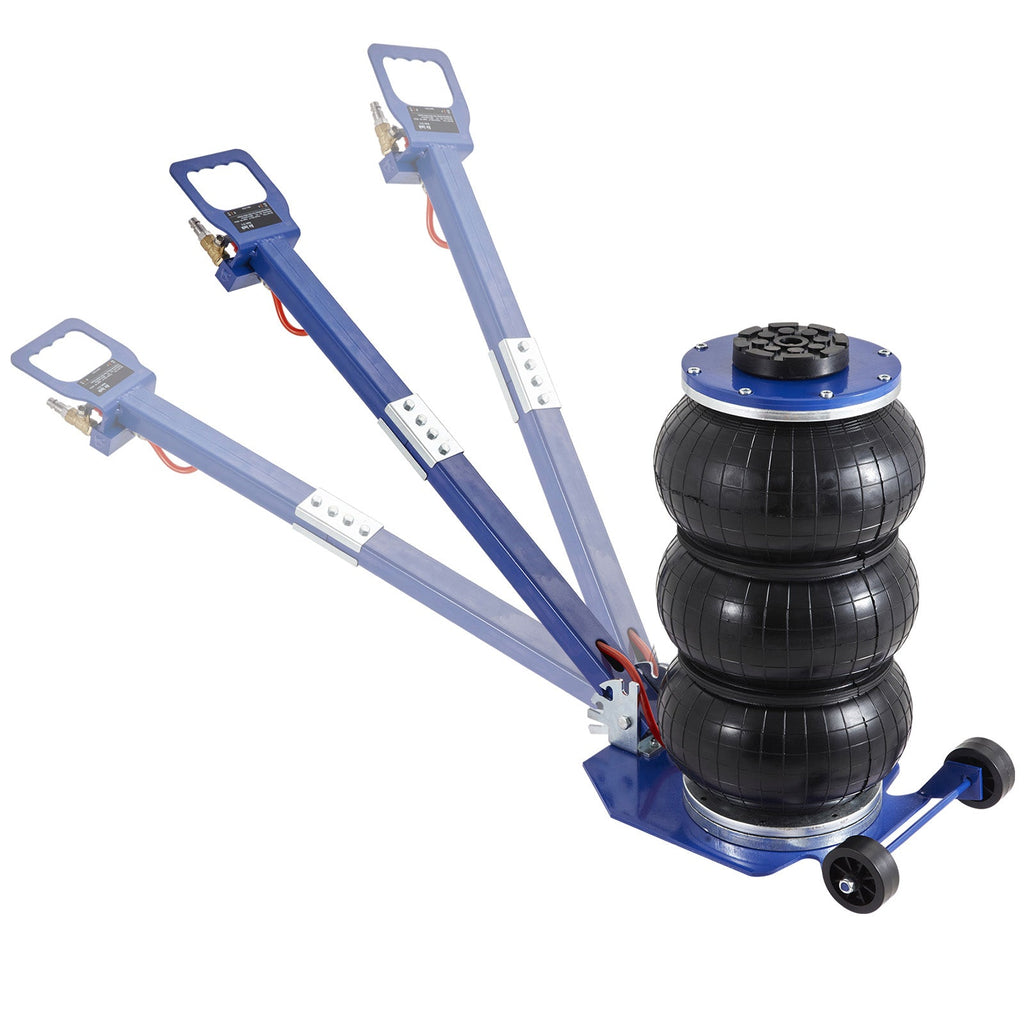 3 Ton Triple Bag Air Jack with Fast Lifting System - Blue