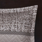 7 Piece Jacquard Comforter Set Grey Taupe King