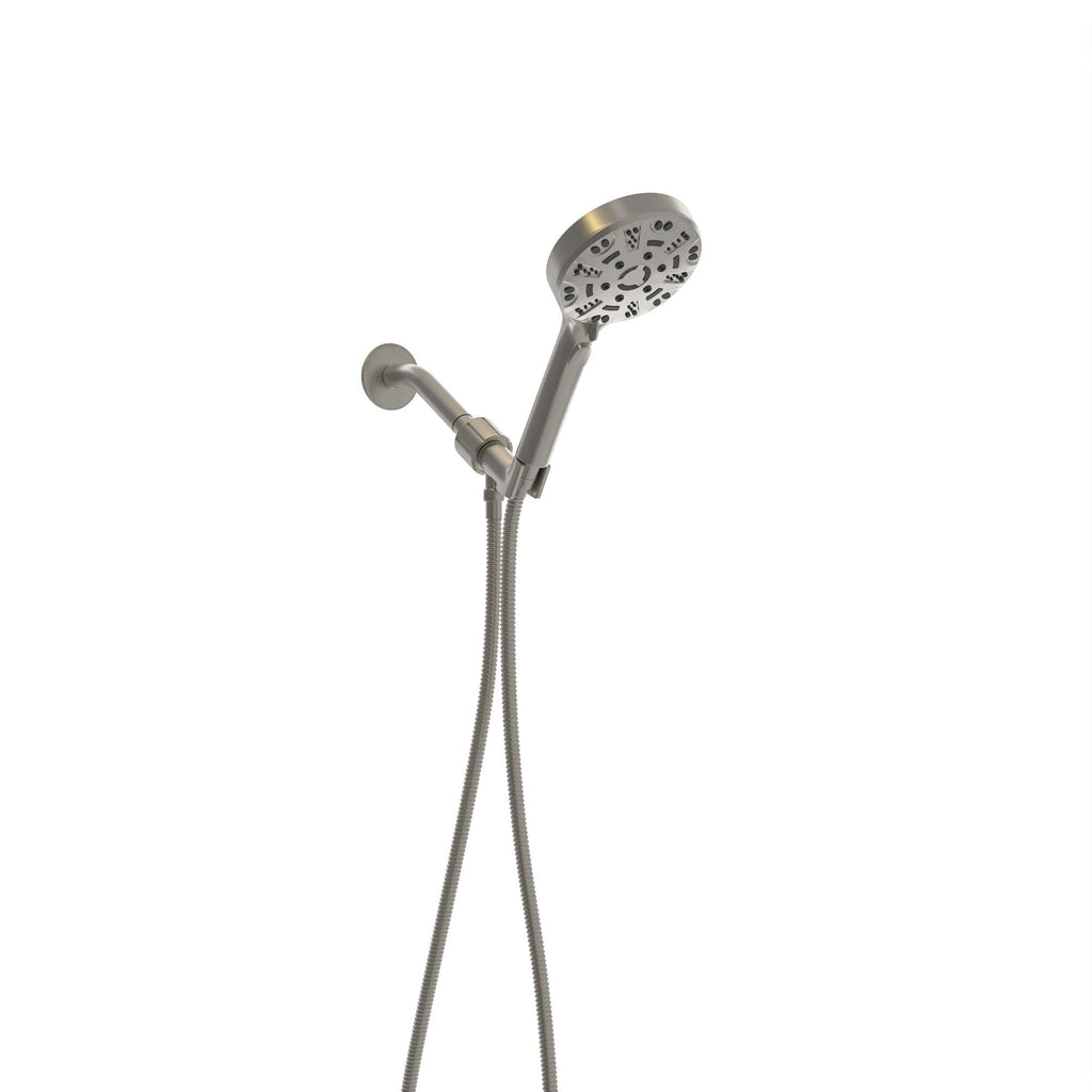 Multi Function Adjustable Hand Shower with 8 Settings - Brushed Nickel