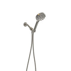 Multi Function Adjustable Hand Shower with 8 Settings - Brushed Nickel