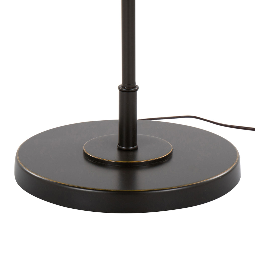 Contemporary Floor Lamp with Drum Shade - Black, Pearl Silver, Gold