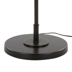 Contemporary Floor Lamp with Drum Shade - Black, Pearl Silver, Gold