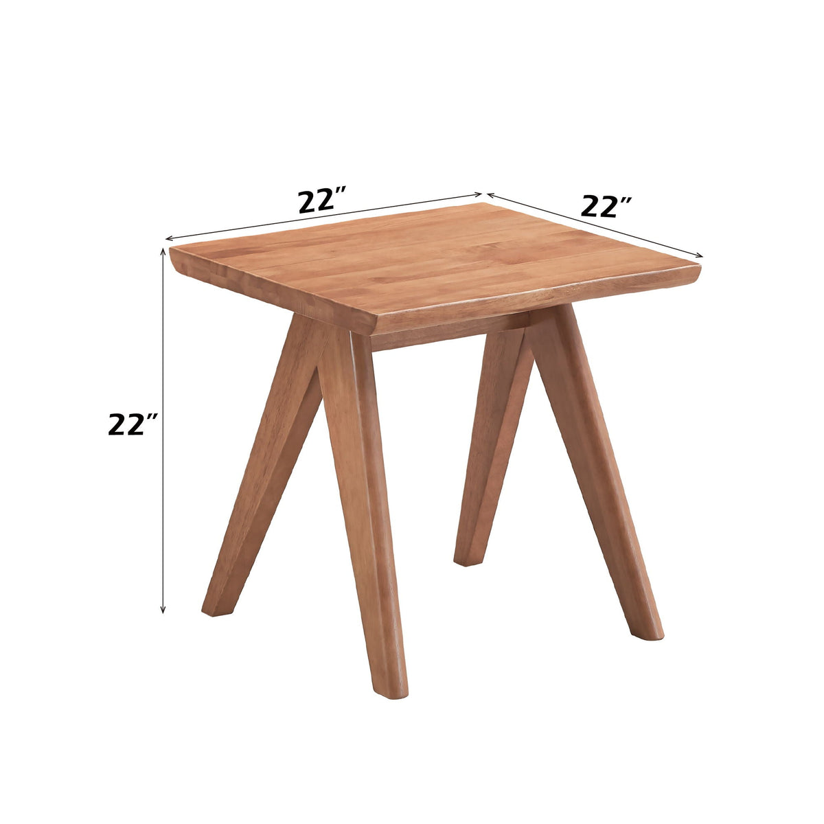 Natural 3 Piece Accent Chair Set with Matching End Table