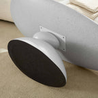 Lucky Stone Shaped Table with Sculptural Base – White, Black, or Gray