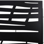 Metal Privacy Screen Room Divider with Durable Construction - Black, White, Dark Brown
