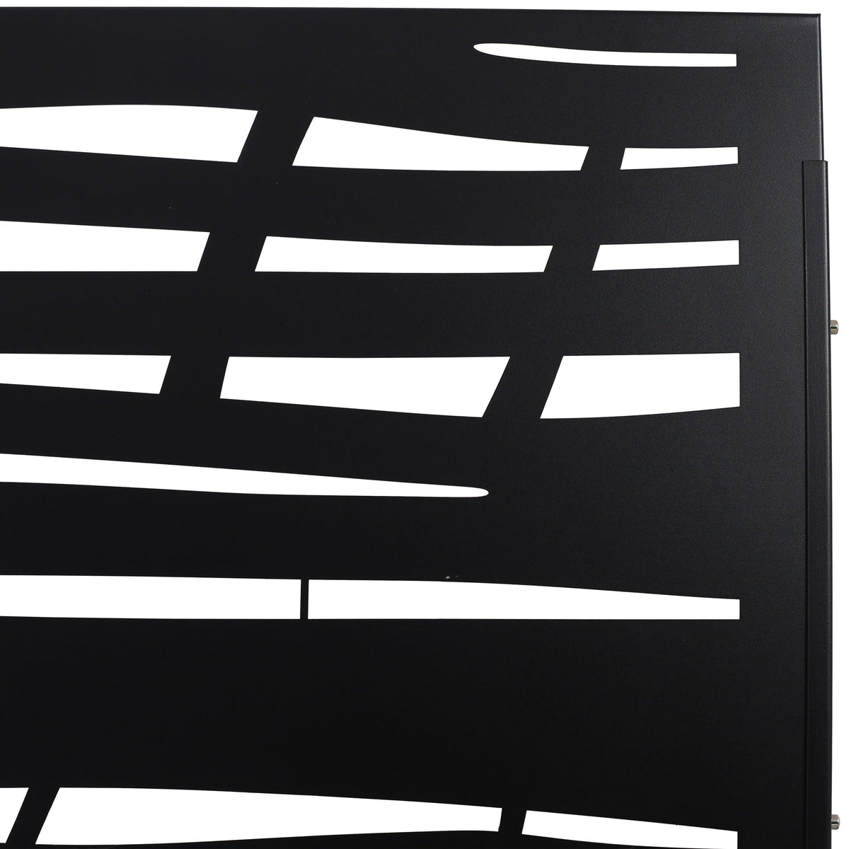 Metal Privacy Screen Room Divider with Durable Construction - Black, White, Dark Brown