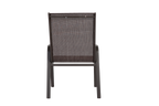 6 Piece Patio Chairs with High Backrest and Armrest - Brown
