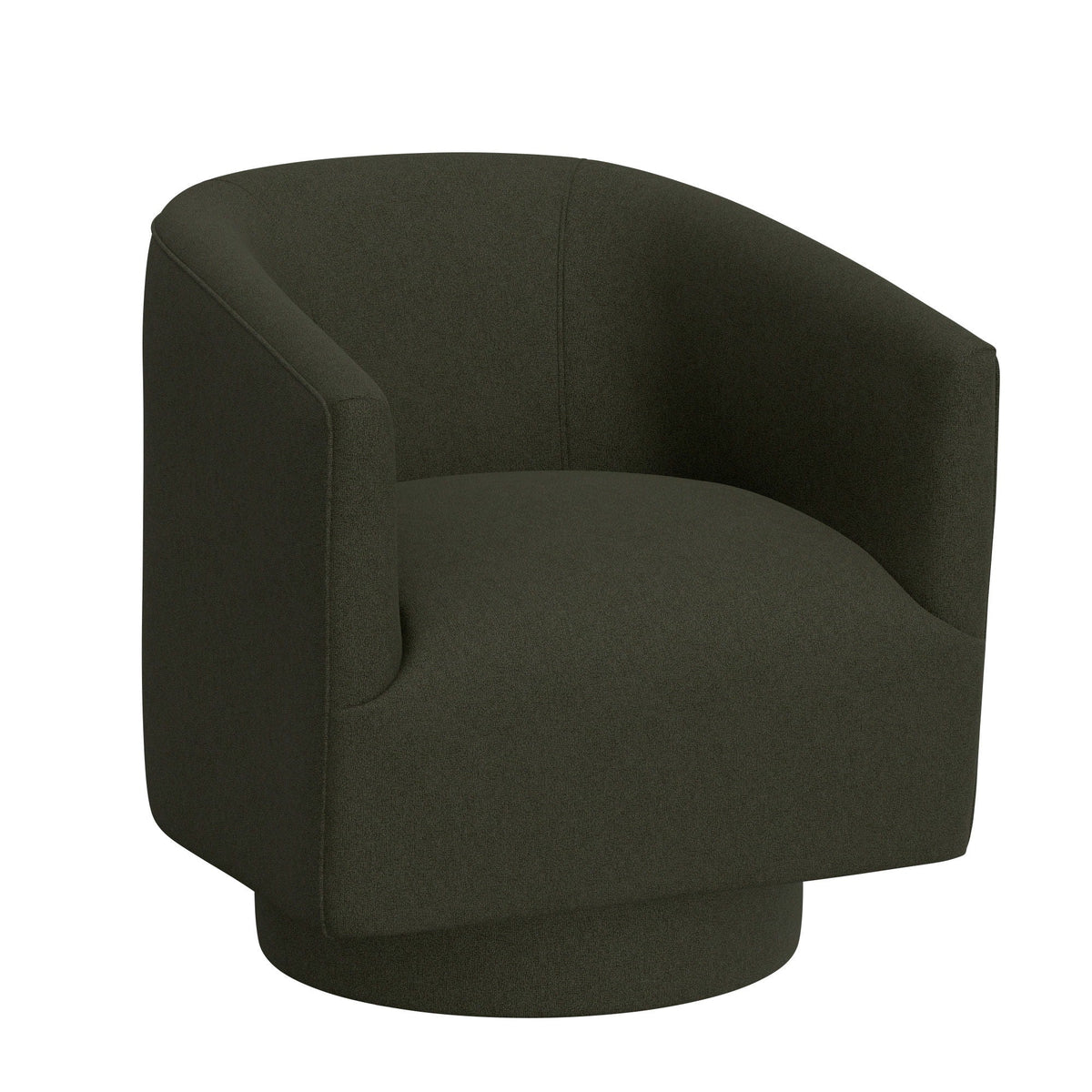 Fabric Swivel Accent Chair with Compact Design - Light Blue, Dark Green, White, Gray, Blue