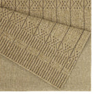 Light Brown Area Rug with Low Profile for Indoor Outdoor Use - Light Brown