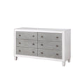 Katia Weathered Dresser with Full-Extension Drawers - White