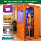 Far Infrared Sauna Room with Low EMF Technology - Solid Wood