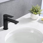 Modern Bathroom Sink Faucet with Single Handle - Gold or Black