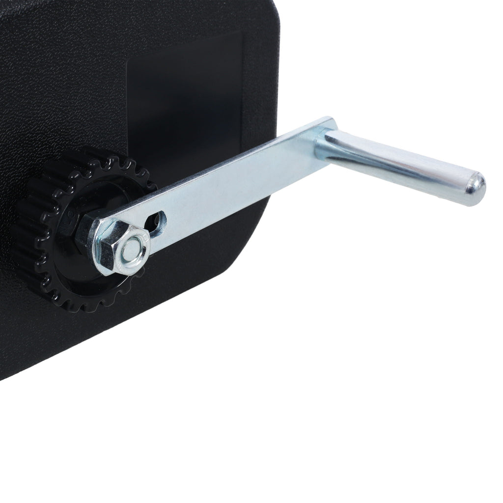 Reversible Electric Trailer Winch with Galvanized Wire Rope - Black