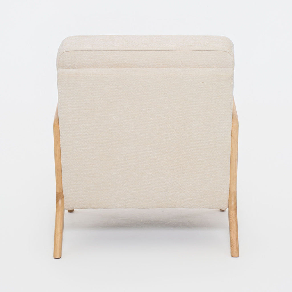 Upholstered Living Room Chair with Curved Armrests - Choice of Color