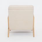 Upholstered Living Room Chair with Curved Armrests - Choice of Color