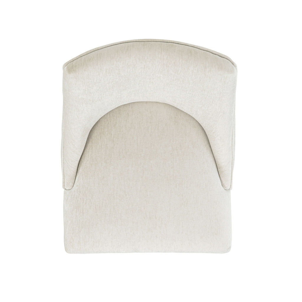 Upholstered Armchair with Ergonomic Backrest - Beige or Dark Gray