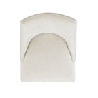 Upholstered Armchair with Ergonomic Backrest - Beige or Dark Gray
