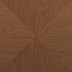 Drum Shaped Round Coffee Table with Solid Wood & MDF Construction - Natural