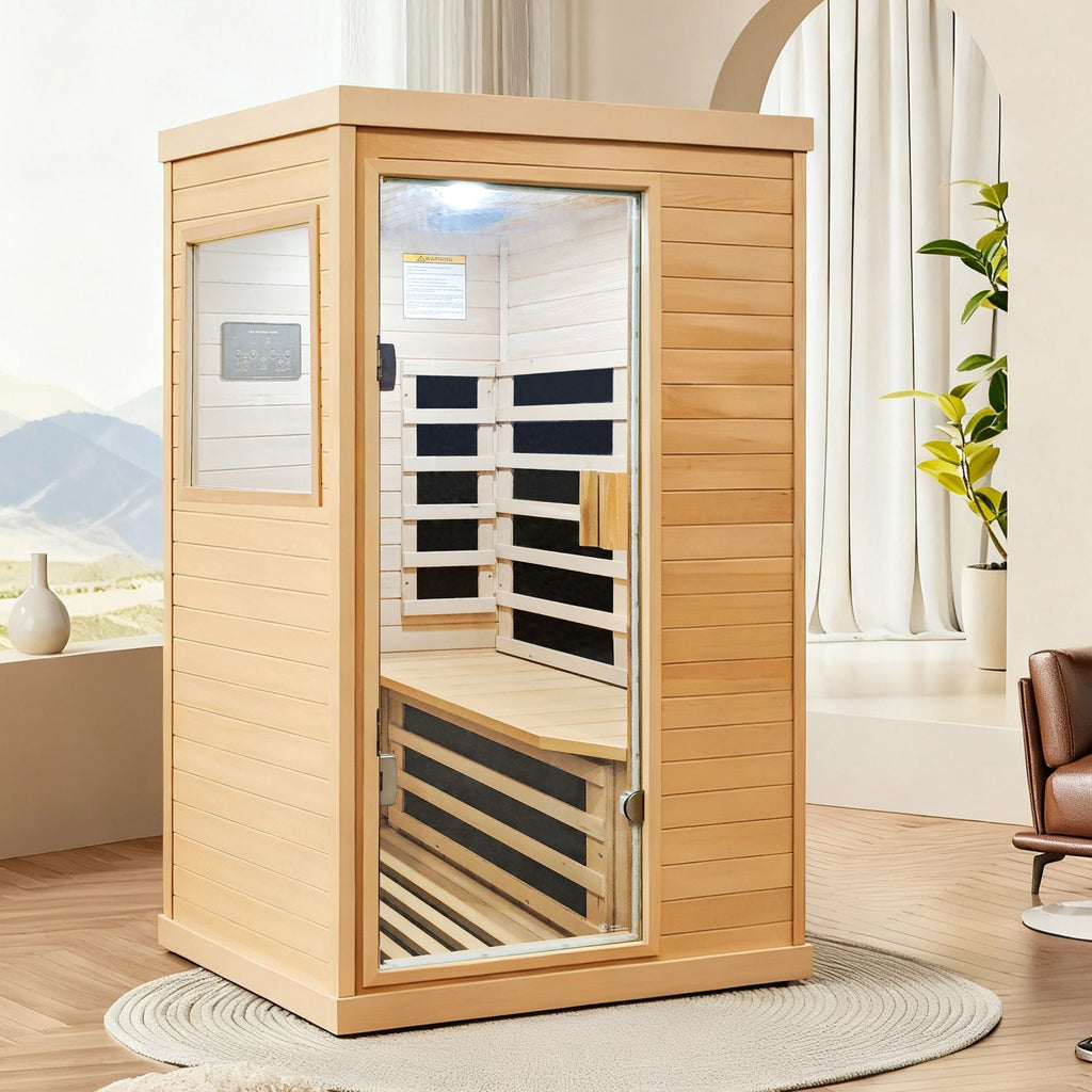 Infrared Sauna Room With Hemlock Frame, 6 Heating Plates